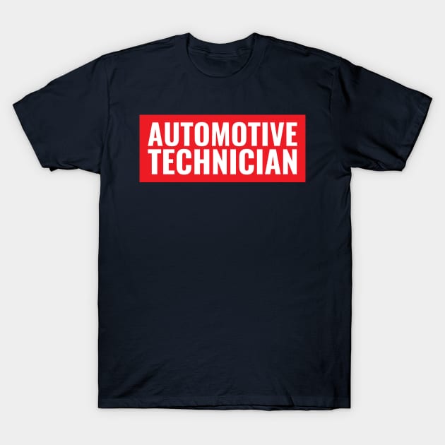 Automotive Technician T-Shirt by Saimarts